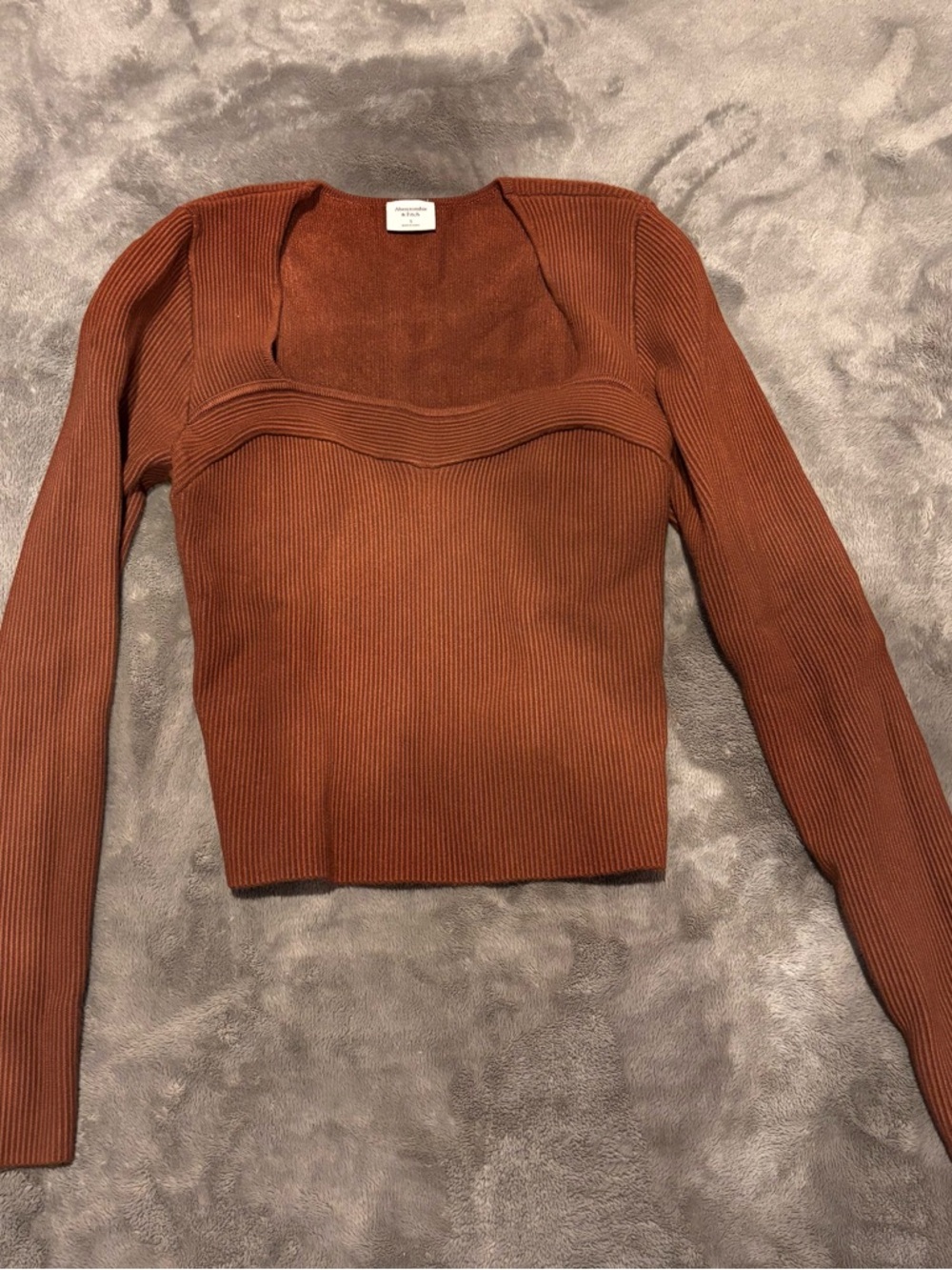 Abercrombie & Fitch Ribbed Knit Top